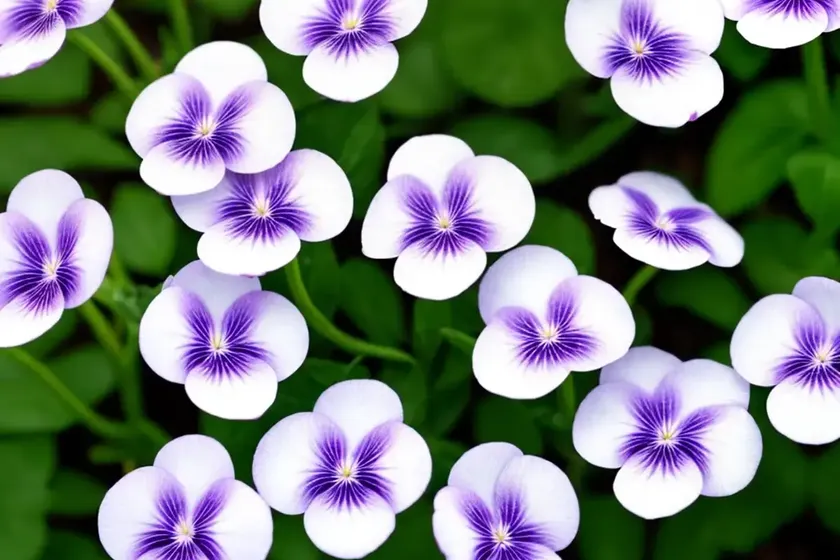Viola striata (striped white violet) — photo 3
