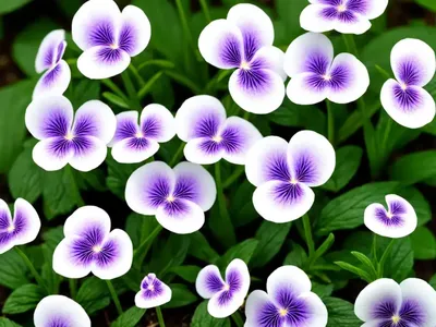 Viola Striata (Striped White Violet)
