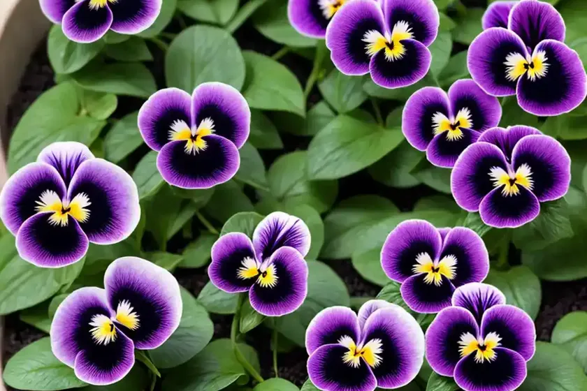 Viola x wittrockiana (pansy) — photo 2