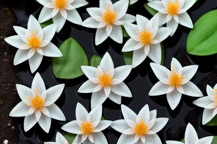 Water snowflake (nymphoides indica) — photo 2