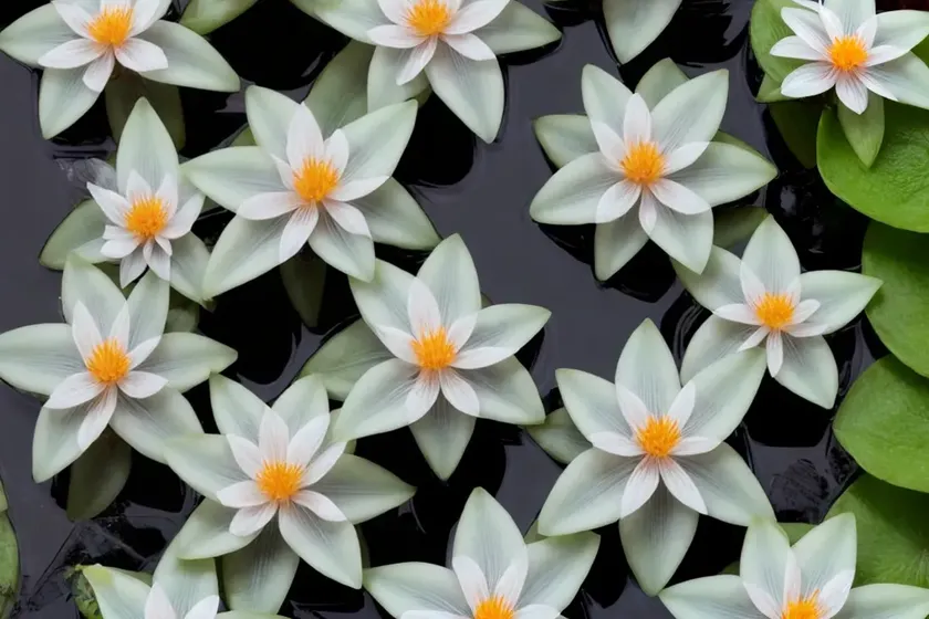 Water snowflake (nymphoides indica) — photo 3