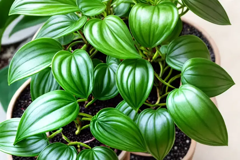 Watermelon peperomia (peperomia argyreia) — photo 2