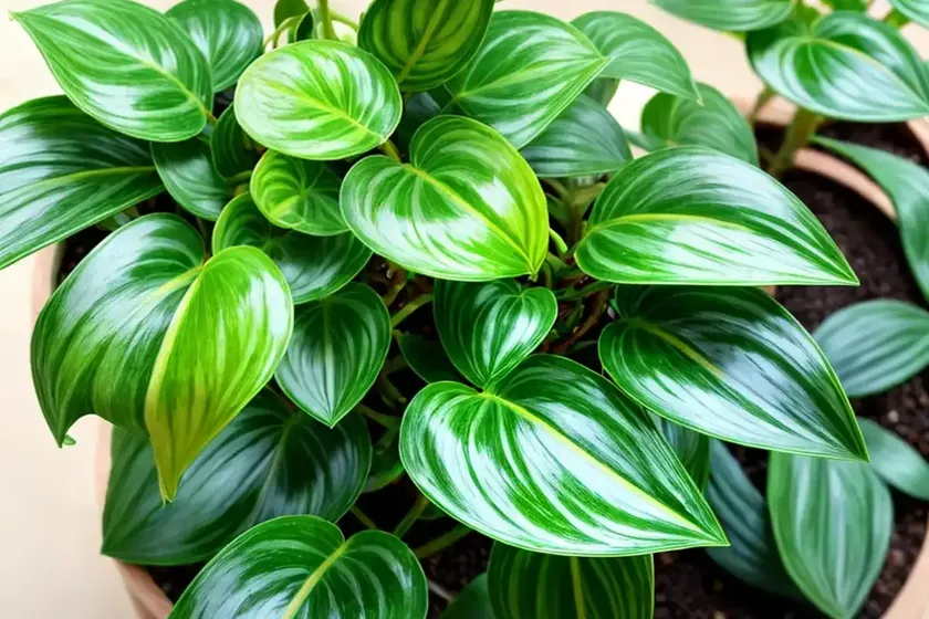 Watermelon peperomia (peperomia argyreia) — photo 3