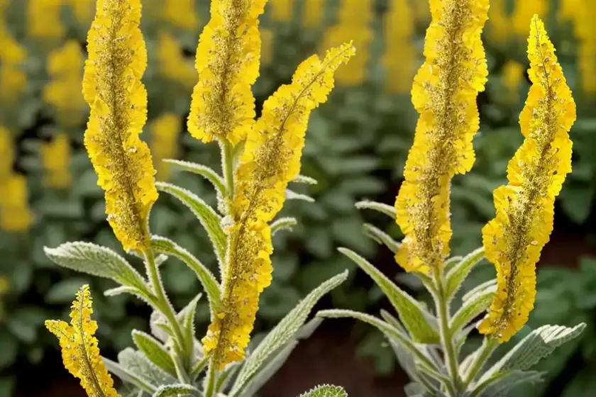 Wavyleaf mullein (verbascum sinuatum)