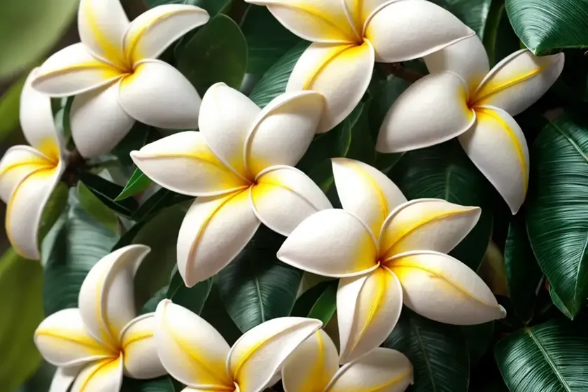 West indian jasmine (plumeria alba) — photo 3