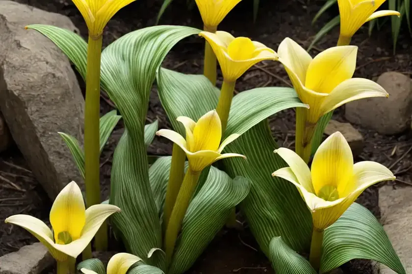 Western skunk cabbage (lysichiton americanus) — photo 3