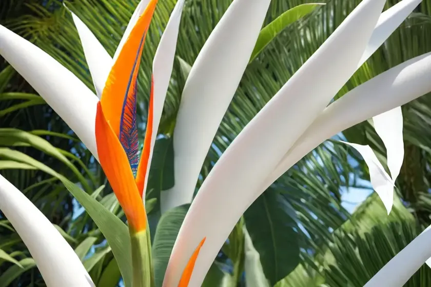 White bird of paradise (strelitzia nicolai)