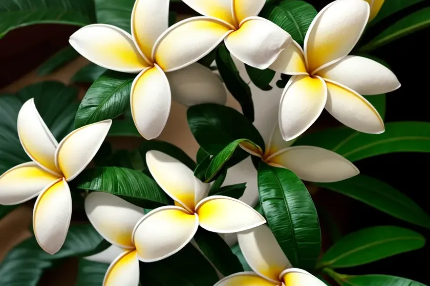 White frangipani (plumeria pudica) — photo 3