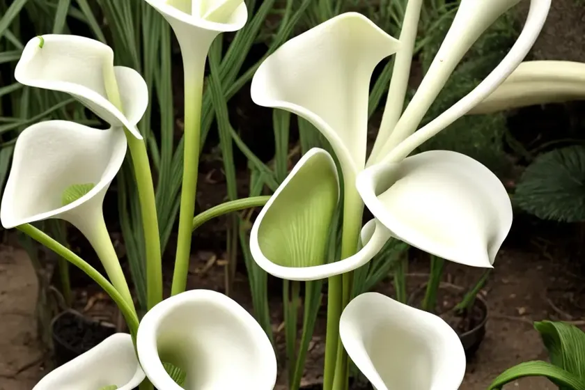 White trumpet pitcher plant (sarracenia leucophylla) — photo 2