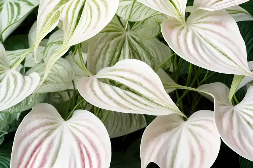 White wonder caladium (caladium ‘white wonder’) — photo 2