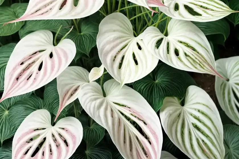White wonder caladium (caladium ‘white wonder’) — photo 3