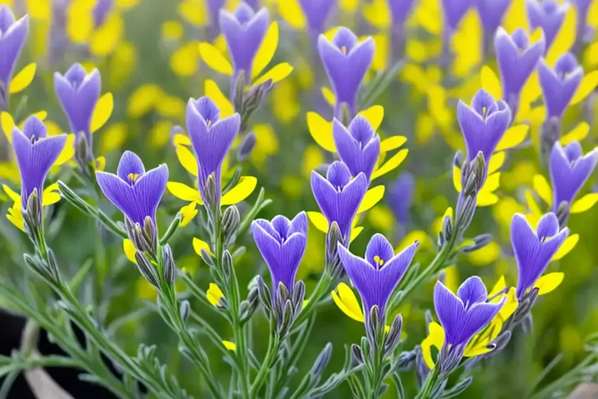 Wild flax (linaria vulgaris)