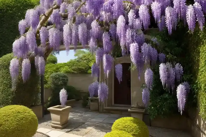 Wisteria floribunda ‘geisha’ (japanese wisteria) — photo 3