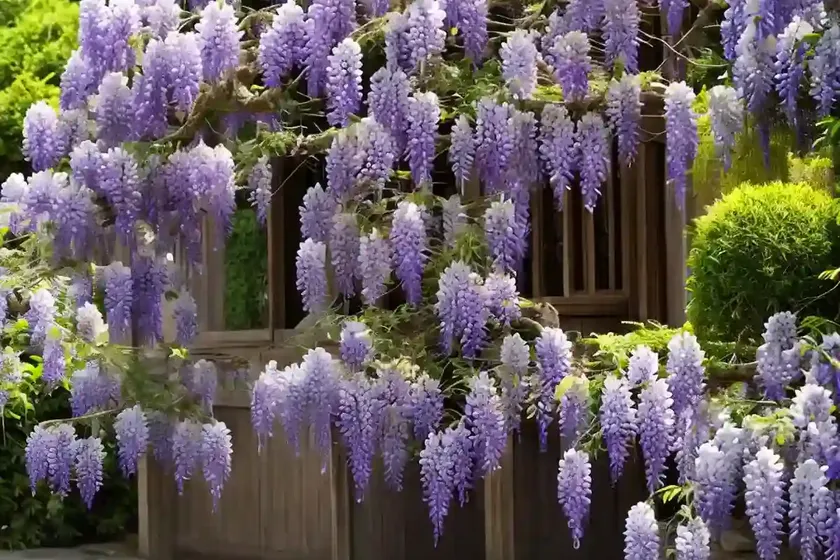 Wisteria floribunda ‘kuchi beni’ (japanese wisteria) — photo 2