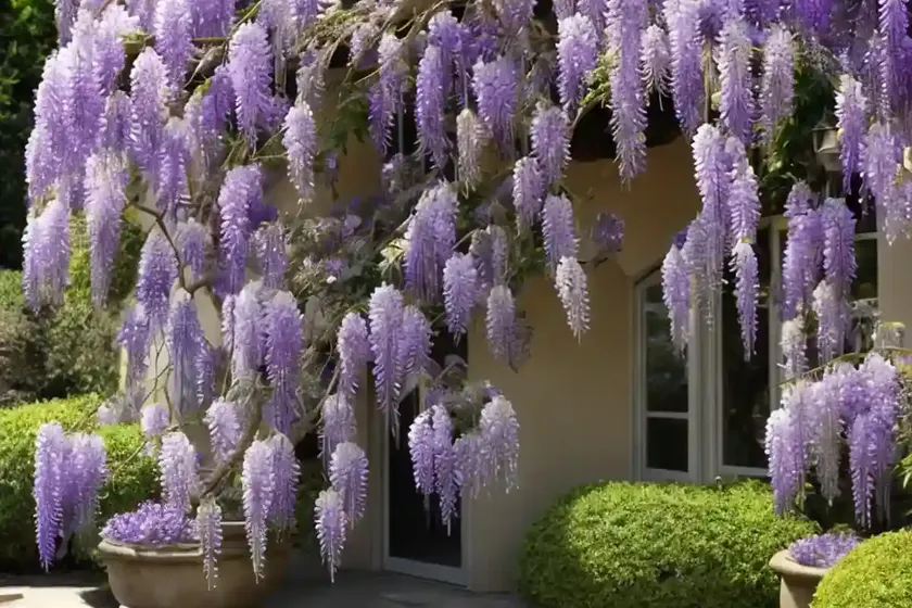 Wisteria floribunda ‘violacea plena’ (japanese wisteria) — photo 3