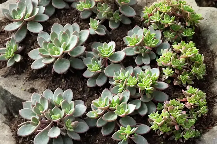 Woodland stonecrop (sedum ternatum)