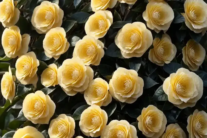 Yellow camellia (camellia petelotii) — photo 2