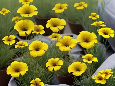 Yellow Flax (Linum Trigynum)