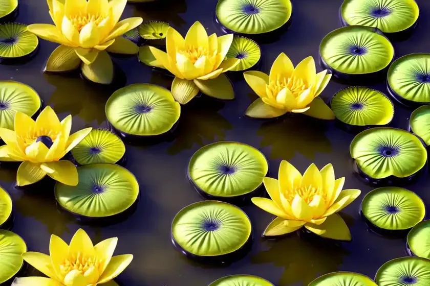 Yellow pond lily (nuphar lutea) — photo 2