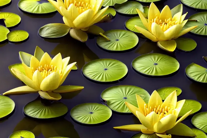 Yellow pond lily (nuphar lutea) — photo 3