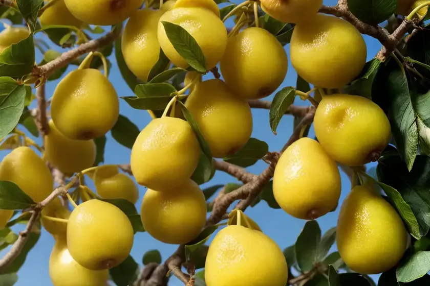 Yellow strawberry guava (psidium littorale)