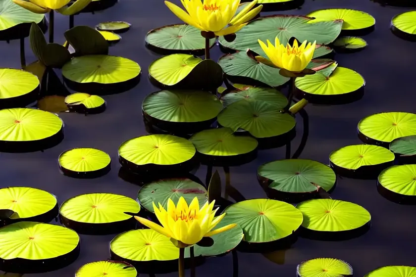 Yellow-water-lily (nuphar lutea) — photo 2