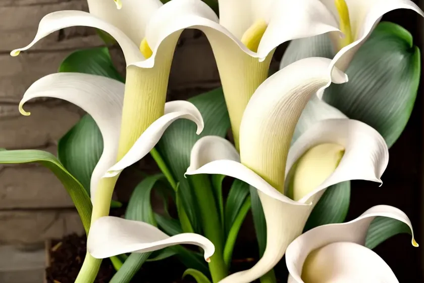 Zantedeschia aethiopica ‘pink mist’ (calla lily) — photo 2