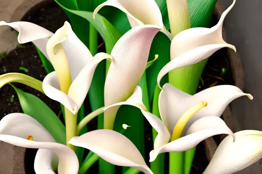 Zantedeschia aethiopica ‘pink mist’ (calla lily) — photo 3