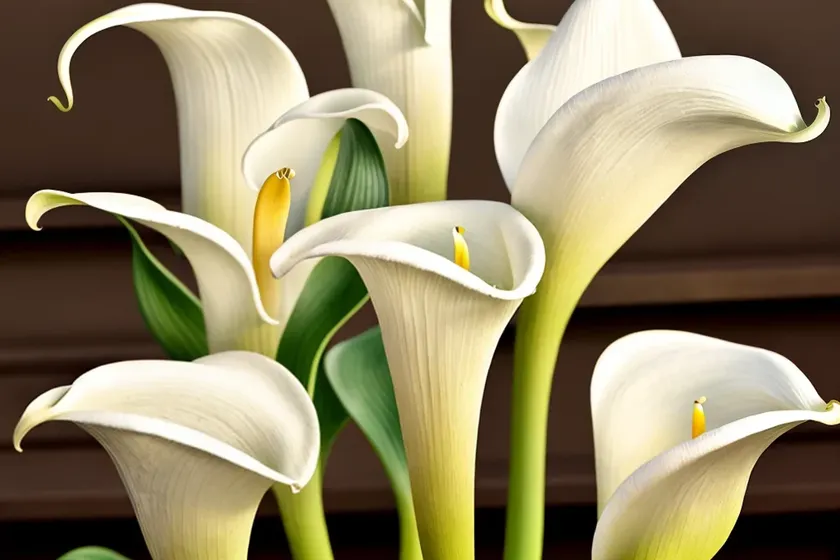 Zantedeschia albomaculata (calla lily)