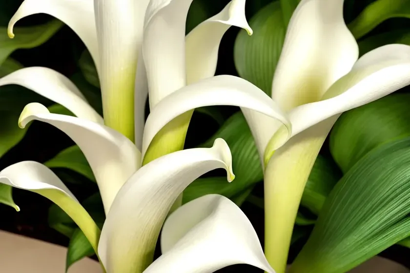 Zantedeschia ‘crystal blush’ (calla lily)