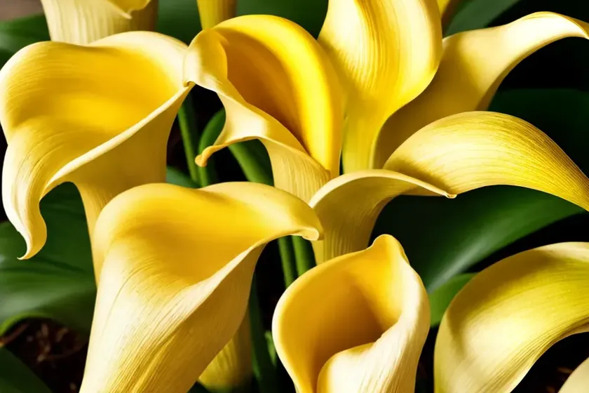 Zantedeschia elliottiana (golden calla lily) — photo 3