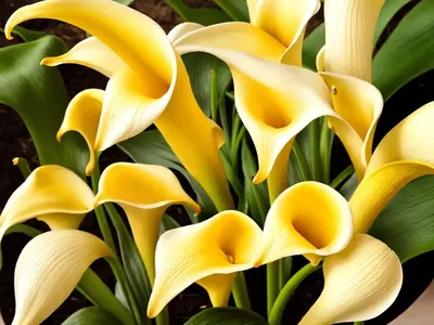 Zantedeschia Elliottiana (Golden Calla Lily)