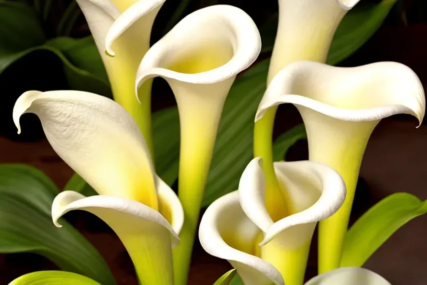 Zantedeschia ‘sunrise’ (calla lily)