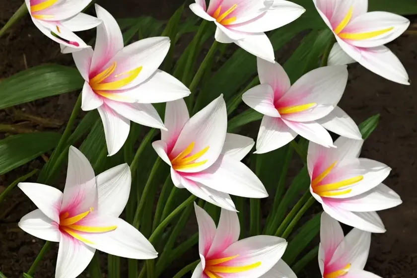 Zephyranthes candida (rain lily) — photo 2