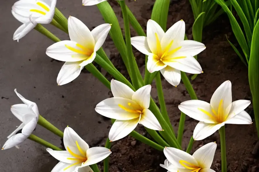 Zephyranthes citrina (rain lily) — photo 2