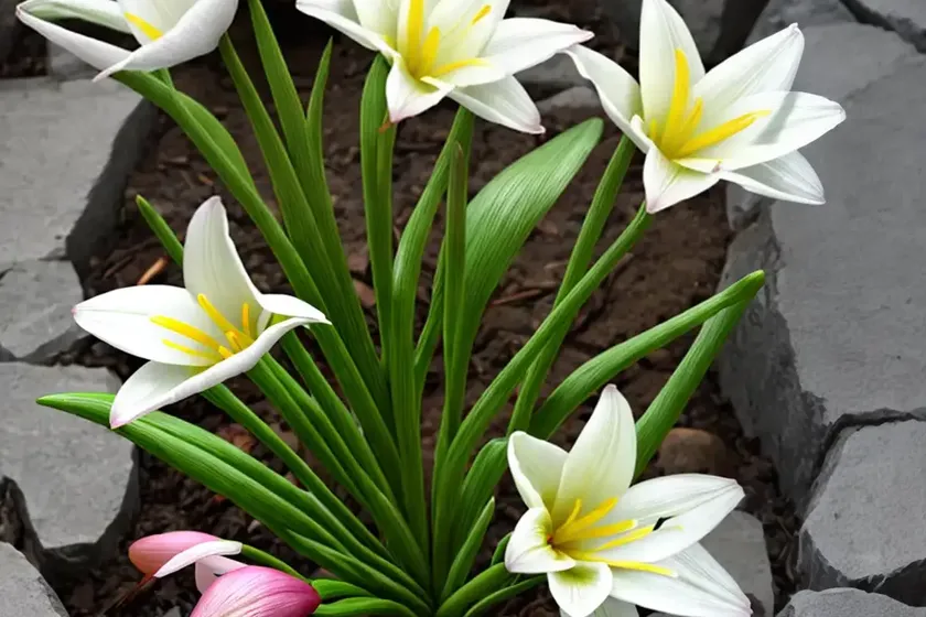 Zephyranthes citrina (rain lily) — photo 3