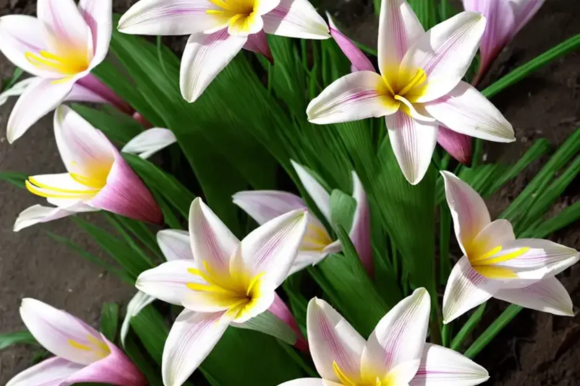 Zephyranthes drummondii (evening rain lily) — photo 2