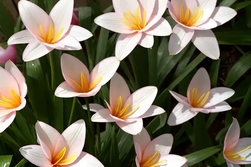 Zephyranthes rosea (rain lily) — photo 2