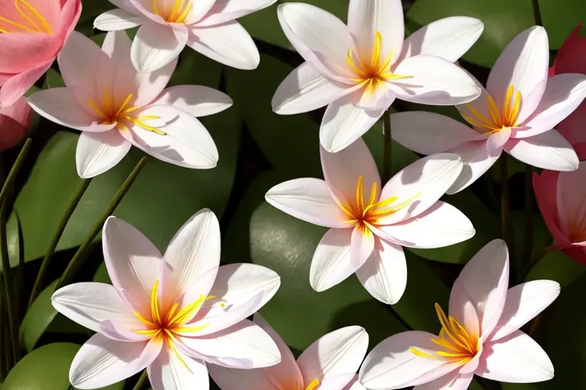 Zephyranthes rosea (rain lily) — photo 3