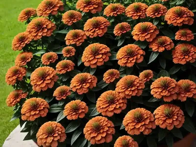 Zinnia ‘Benary’s Giant Orange’)