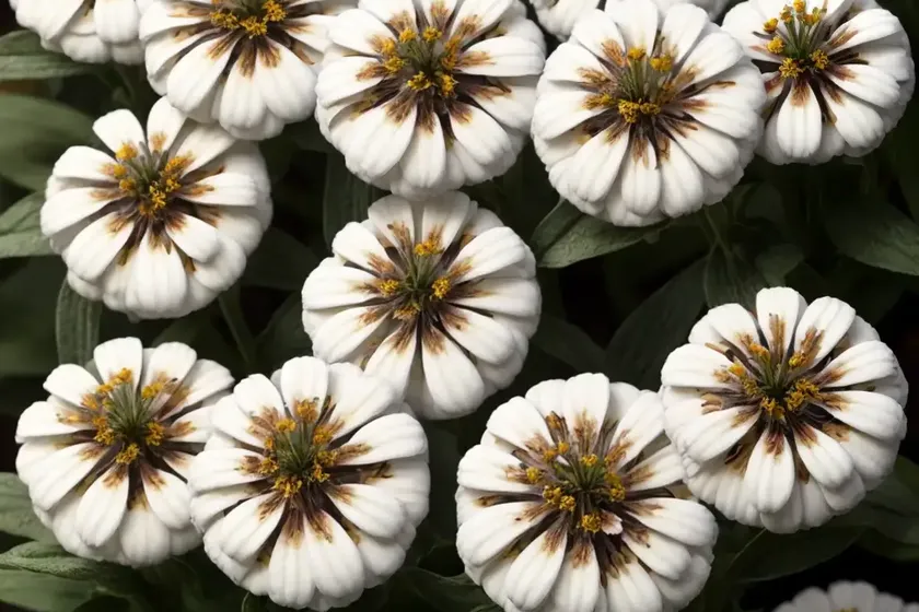 Zinnia marylandica ‘double zahara white’) — photo 2