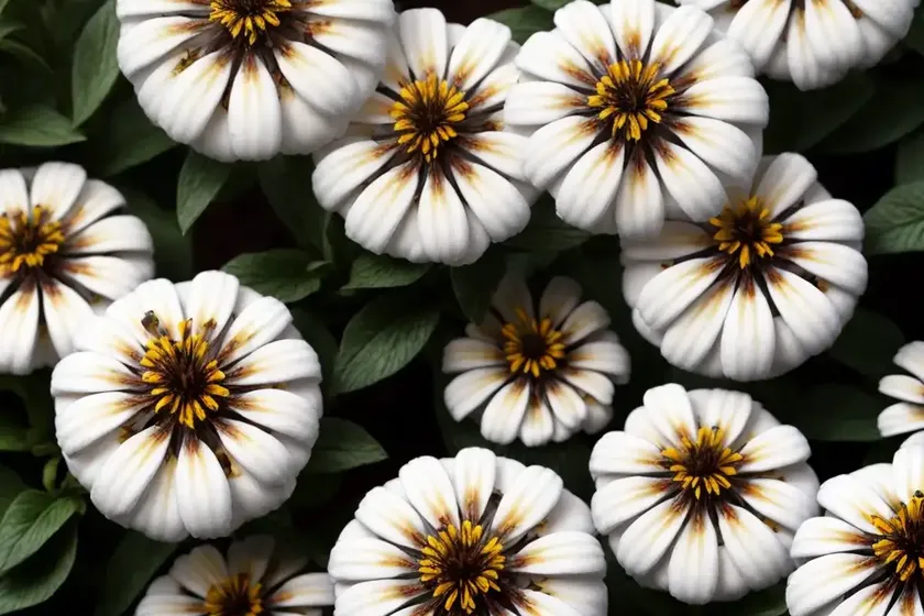 Zinnia marylandica ‘double zahara white’) — photo 3