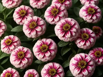 Zinnia Marylandica ‘Zahara Raspberry’)