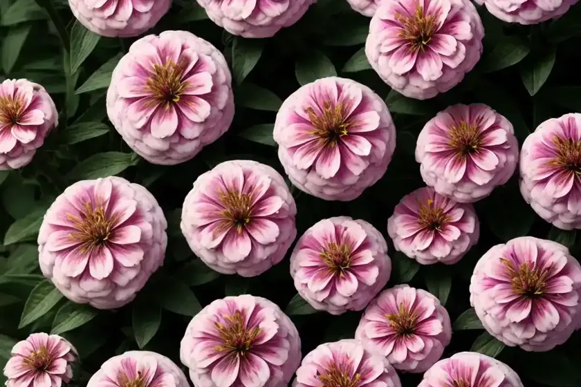 Zinnia marylandica ‘zahara starlight rose’)