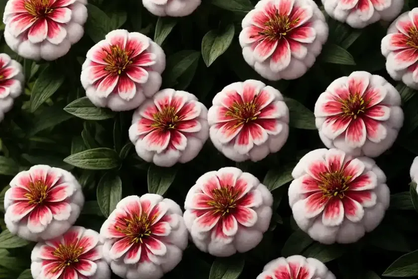 Zinnia ‘polar bear’) — photo 3