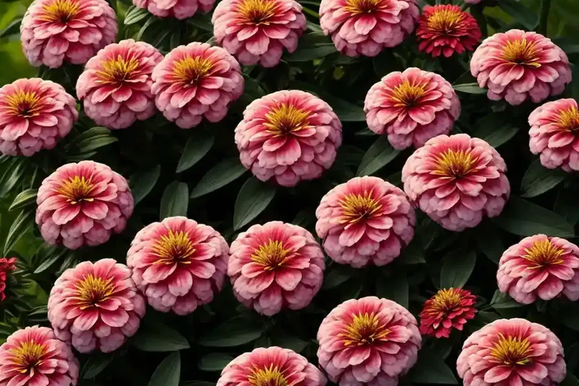 Zinnia ‘Profusion Double Hot Cherry’) — photo 3