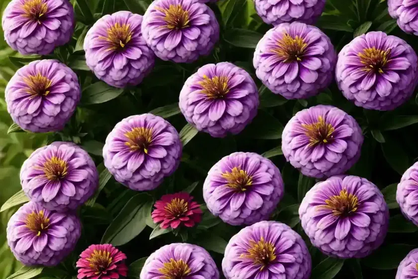 Zinnia ‘purple prince’) — photo 3