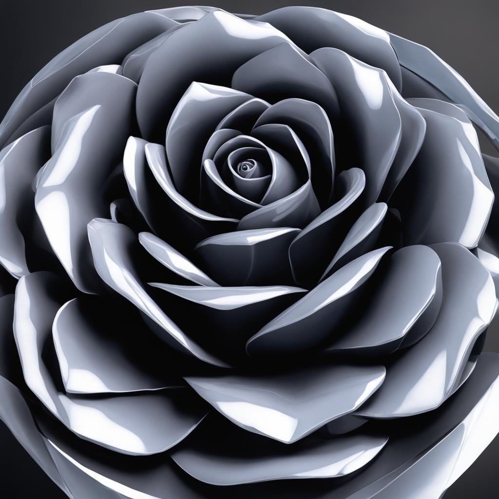 3D Rose Crystal