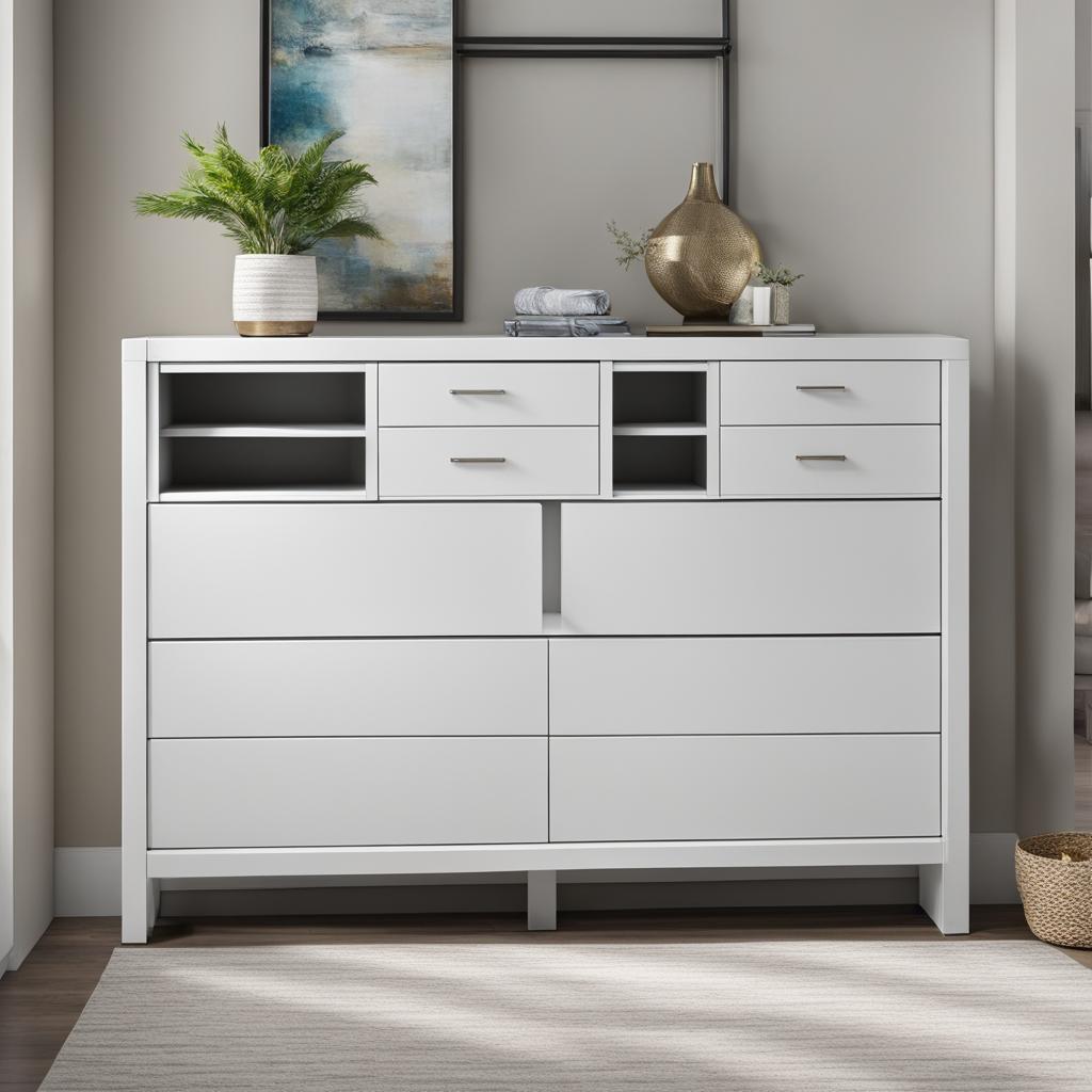 7 Drawer Combo Dresser White 7 Drawer Combo Dresser White