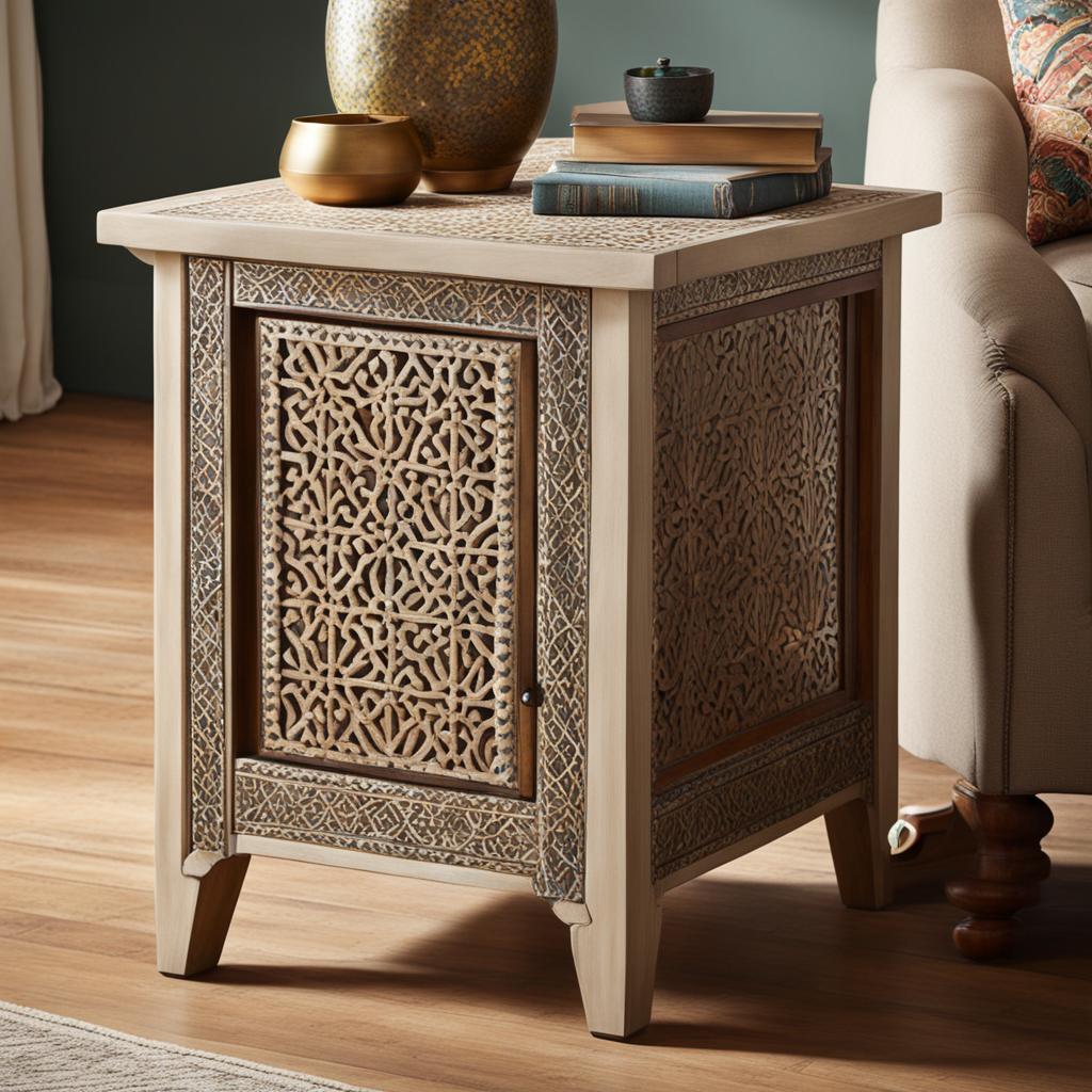 Anthropologie Lalita Inlay End Table Anthropologie Lalita Inlay End Table